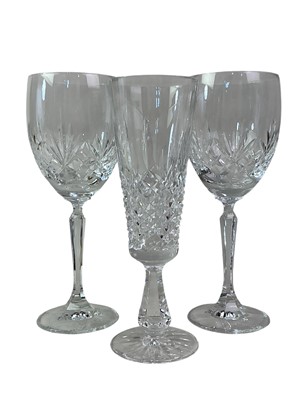 Lot 297 - GLASS AND SILVER PLATE CLARET JUG