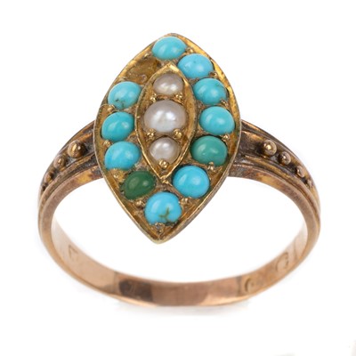 Lot 482 - GEORGIAN GEM SET RING