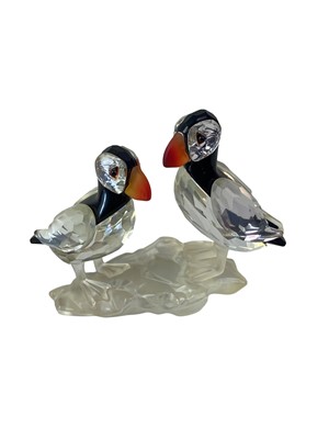 Lot 155 - THREE SWAROVSKI CRYSTAL ORNAMENTS