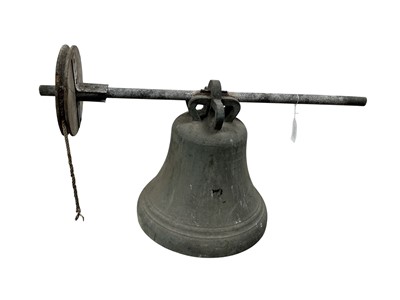 Lot 669 - VICTORIAN BRONZE CHURCH BELL