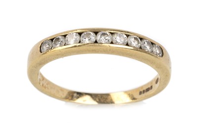 Lot 514 - DIAMOND HALF ETERNITY RING