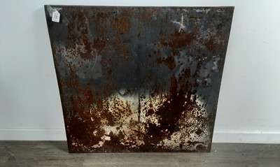 Lot 1284 - FRENCH CAST IRON FIRE BACK