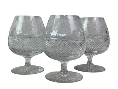 Lot 181 - EDINBURGH CRYSTAL DECANTER, VASES AND GLASSES