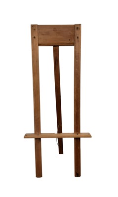 Lot 573 - THREE VINTAGE WOOD PICTURE EASELS