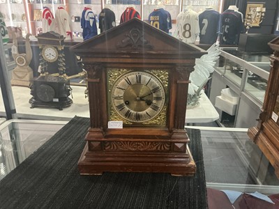 Lot 979 - TWO VICTORIAN MANTEL CLOCKS