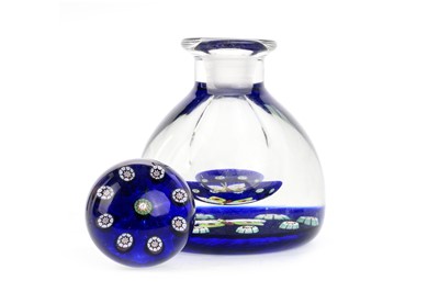 Lot 660 - PERTHSHIRE GLASS PAPERWEIGHT SCENT BOTTLE