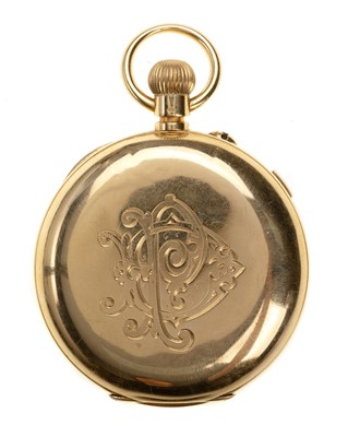 Lot 834 - GOLD HUNTER POCKET WATCH