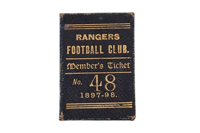 Lot 1726 - EARLY RARE RANGERS F.C., MEMBER'S TICKET