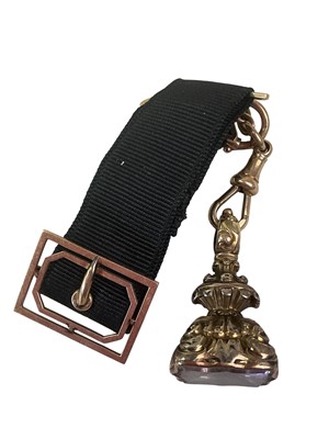 Lot 52 - TWO GOLD SEAL FOBS