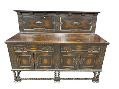Lot 672 - OAK SIDEBOARD