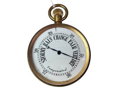 Lot 61 - POCKET COMPENSATED BAROMETER