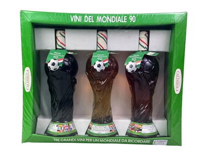 Lot 177 - THREE CASA VINCOLA CALDIROLA ITALIA '90 WORLD CUP WINE SETS
