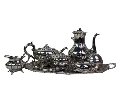 Lot 132 - VINERS SILVER PLATED TEA SERVICE