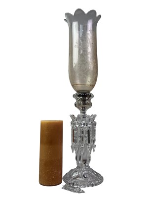 Lot 140 - GLASS CANDLESTAND