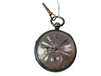 Lot 24 - VICTORIAN SILVER POCKET WATCH