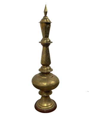 Lot 207 - EASTERN BRASS FLOOR LAMP