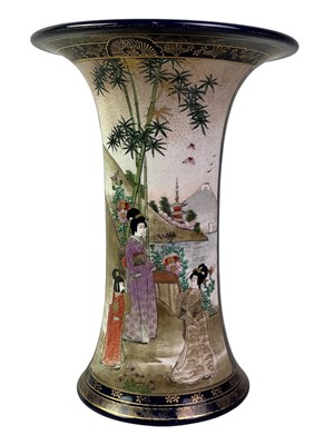 Lot 269 - TWO JAPANESE SATSUMA VASES