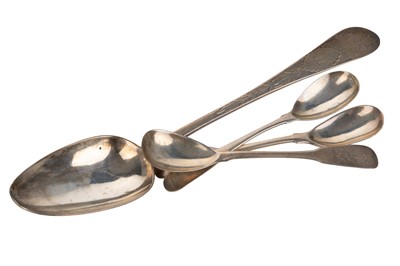 Lot 1194 - GEORGE III IRISH SILVER TABLE SPOON