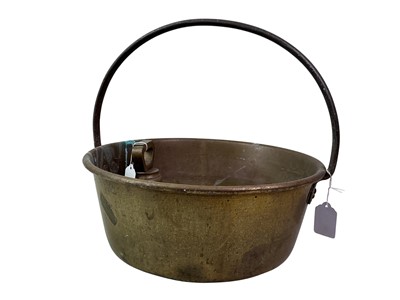 Lot 291 - THREE BRASS JELLY PANS