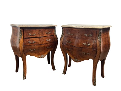 Lot 1288 - PAIR OF FRENCH COMMODE CHESTS