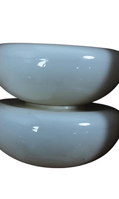 Lot 105 - GROUP OF OPAQUE GLASS LIGHT SHADES