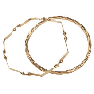 Lot 526 - TWO GOLD BANGLES