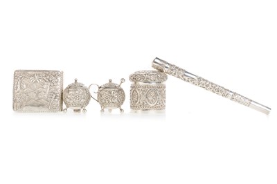 Lot 1644 - GROUP OF EASTERN WHITE METAL ITEMS