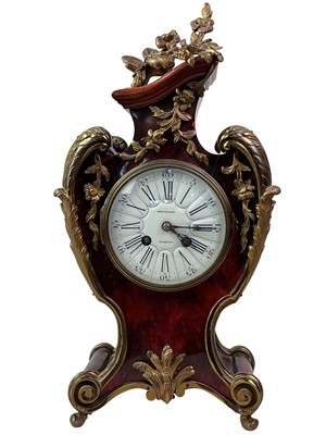 Lot 990 - LOUIS VX STYLE MANTEL CLOCK