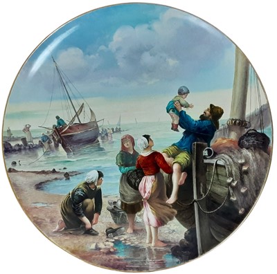 Lot 722 - LARGE CONTINENTAL CERAMIC WALL CHARGER