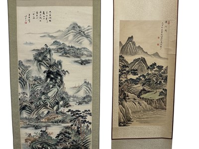 Lot 880 - TWO CHINESE SCROLLS