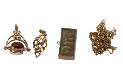 Lot 596 - TWO GOLD CHAINS