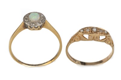 Lot 597 - TWO GOLD RINGS