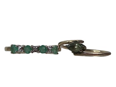Lot 337 - EMERALD AND DIAMOND RING