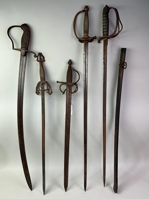 Lot 207 - GROUP OF DRESS SWORDS
