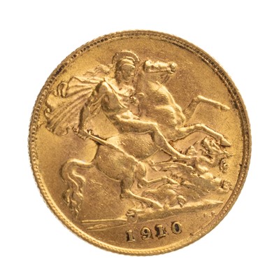 Lot 18 - EDWARD VII GOLD HALF SOVEREIGN