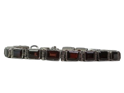 Lot 414 - GROUP OF SILVER BRACELETS