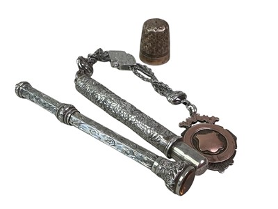 Lot 424 - TWO SILVER PENCILS