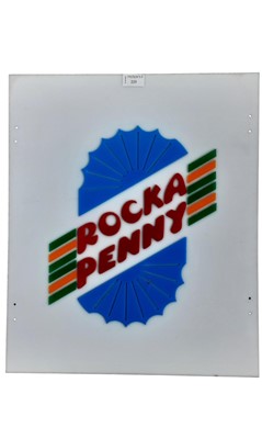 Lot 225 - ROCKA PENNY PERSPEX ADVERTISING SIGN