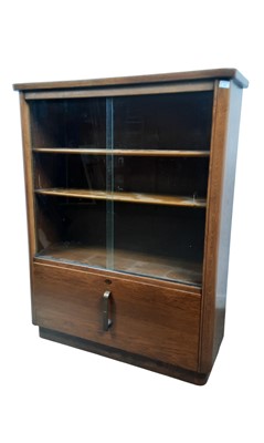 Lot 465 - OAK DISPLAY CABINET