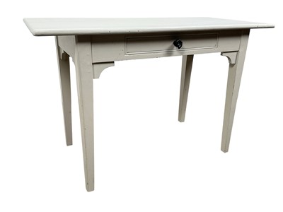 Lot 371 - WHITE PAINTED SIDE TABLE