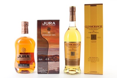Lot 182 - JURA 16 YEAR OLD DIURACHS' OWN AND GLENMORANGIE 10 YEAR OLD