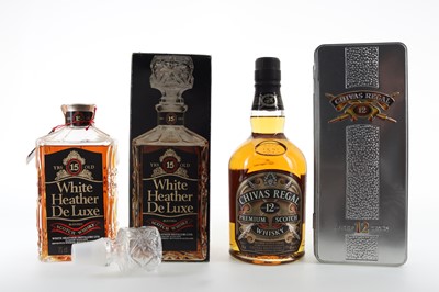 Lot 199 - WHITE HEATHER 15 YEAR OLD DELUXE 75CL AND CHIVAS REGAL 12 YEAR OLD