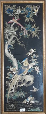 Lot 1662 - CHINESE SILKWORK EMBROIDERY