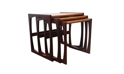 Lot 541 - TEAK NEST OF TABLES