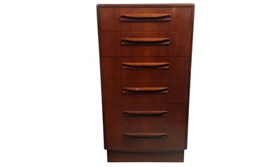 Lot 534 - G PLAN TEAK CHEST OF DRAWERS