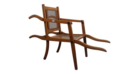 Lot 544 - OAK CAMPAIGN SEDAN CHAIR