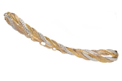 Lot 624 - TWO GOLD BRACELETS