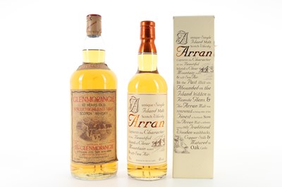 Lot 20 - GLENMORANGIE 10 YEAR OLD 1990S 1.13L AND ARRAN EARLY RELEASE
