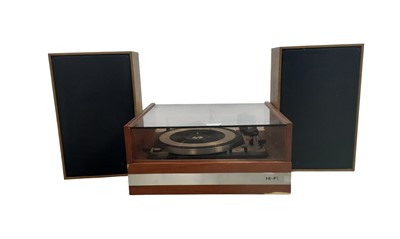 Lot 702 - DUAL 1019 TURNTABLE AND SPEAKERS