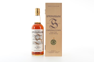 Lot 170 - SPRINGBANK 25 YEAR OLD MILLENNIUM COLLECTION